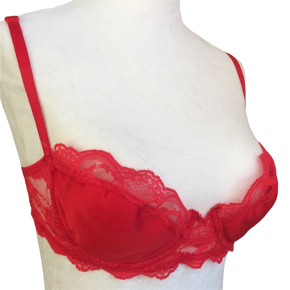 Victoria's Secret Other - Victoria's Secret Valentine Red Lace Bra Matching Panty